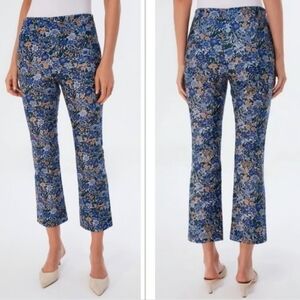 NEW Tuckernuck wild Hyacinth Ashford Pants Floral Trouser Blue Pull On